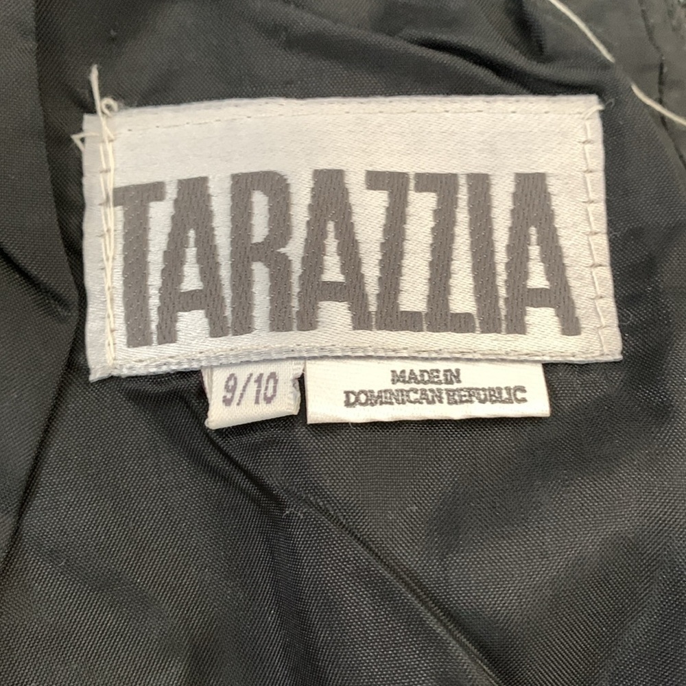 Tarazzia Vintage Black 100% Genuine Leather Pencil Skirt Juniors 9/10 Lined GUC - Picture 4 of 10
